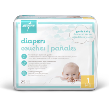 Medline Disposable Baby Diapers