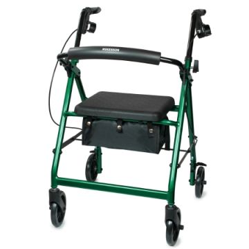 McKesson 4 Wheel Aluminum Frame Folding Rollator