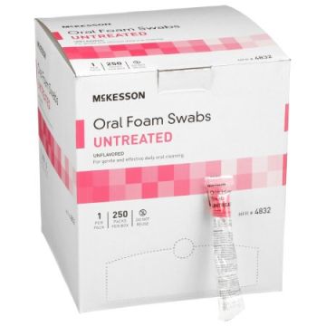 McKesson Oral Swabstick Foam Tip