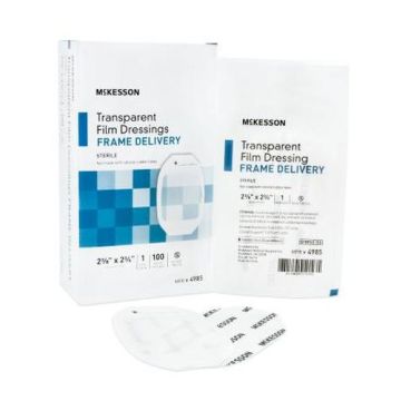 Mckesson Framed Transparent Film Dressing 2-3/8 x 2-3/4 Inch - Sterile