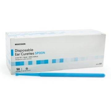 McKesson Ear Curette Single Ended Handle with Grooves