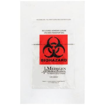 Biohazard Symbol Specimen Transport Bag