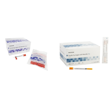 McKesson Insulin Syringes - Poly Bag and Peel Pouch