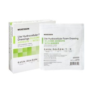 Mckesson Lite Thin Silicone Hydrocellular Foam Dressing