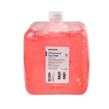 Ultrasound Gel - Pink, Medium Viscosity - 5 Liter Cubitainer