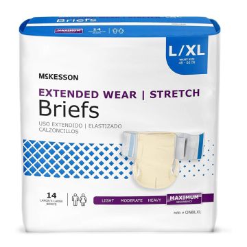 McKesson Extended Wear Briefs - Heavy Absorbency