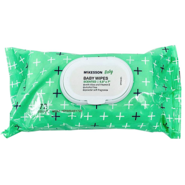 McKesson Soft Pack Baby Wipe with Aloe and Vitamin E - Scented & Unscented