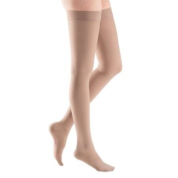 Mediven Plus Thigh High 30-40 mmHg Compression Stockings, Silicone Top Band, Closed Toe