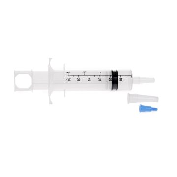 60 mL Flat Tip Thumb Ring Syringe with IV Pole Bag