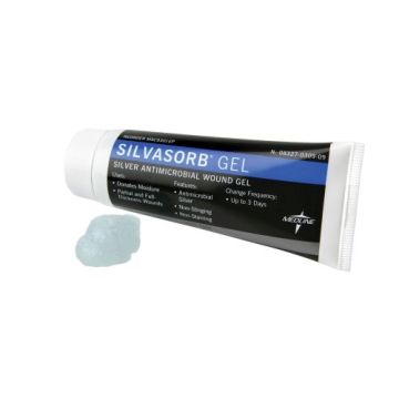 3 oz. tube of Medline Silvasorb Silver Antimicrobial Wound Gel