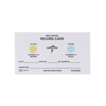 Medline Instrument Sterilization Record Load Cards