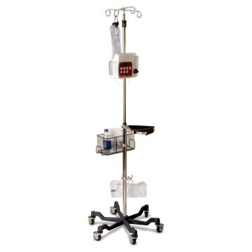 iv pole with black base detail image