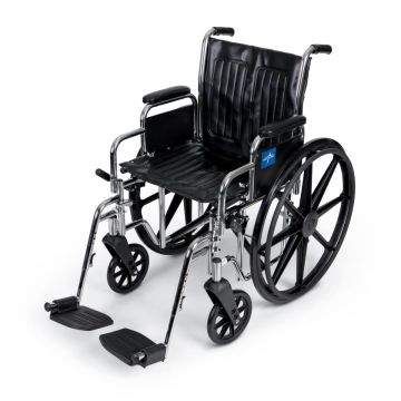 20 W x 16 D Inch Seat with Removable Full-Length Arms and Detachable Elevating Leg Rests