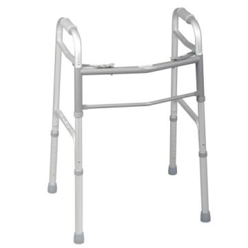 Medline Youth Two-Button Folding Walkers without Wheels