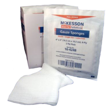 Medi-Pak 4 x 4 Inch Gauze Sponges High Absorbency 8 Ply Sterile - 16-4248