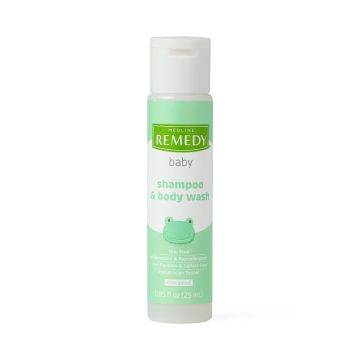 medline remedy baby shampoo and body wash bottle