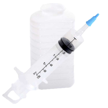Medline 60 mL Piston Syringe with IV Pole Bag - Case of 30