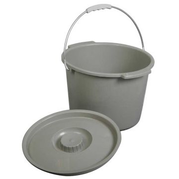 Medline Commode Bucket with Lid and Handle MDS80306BH
