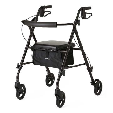 Medline Freedom Lightweight Folding Rollator Black - MDS86825SLBLK	