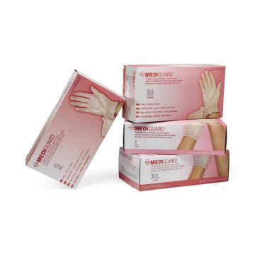 Medline MediGuard Vinyl Synthetic Exam Gloves