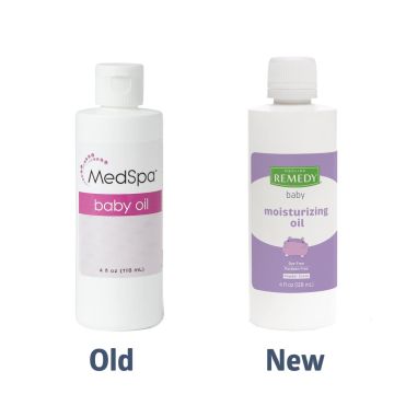 Medline Remedy Baby Moisturizing Oil, 4oz