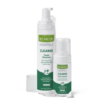 medline remedy essentials no-rinse foam cleanser