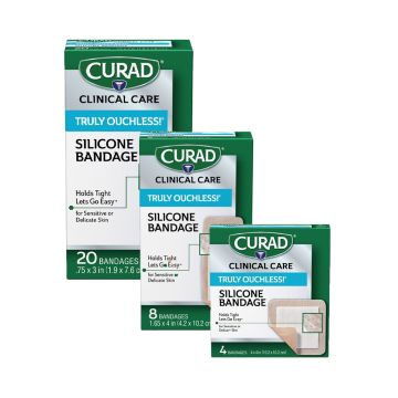 0.75 x 3 and 1.625 x 4 inch bandage packaging