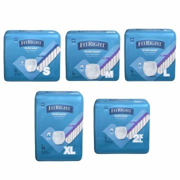 FitRight Super Adult Incontinence (Large - Fits 40 Inch to 56 Inch Waist)