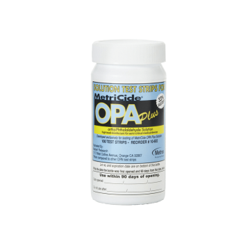 Metricide OPA Plus Test Strips bottle of 100