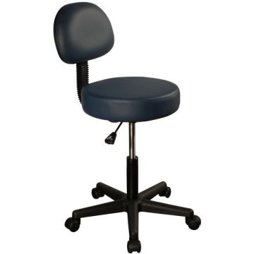 MT Massage Pneumatic Rolling Massage Stool with Backrest