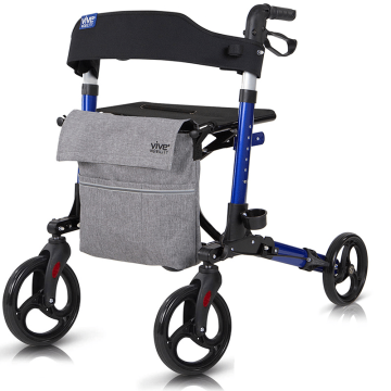 Blue rollator