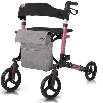 Pink rollator