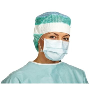 Anti-Fog, Splash-Resistant w/ Ear Loop, Sure-Fit Nose Clip, Blue