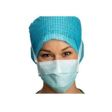 Anti-Fog, Tie Bands, Sure-Fit Nose Clip, Blue