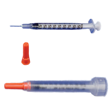 Monoject Insulin Syringe with Needle - Rigid Pack