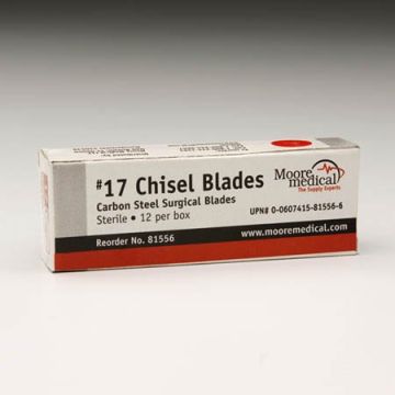 McKesson Carbon Steel Chisel Blade - Sterile