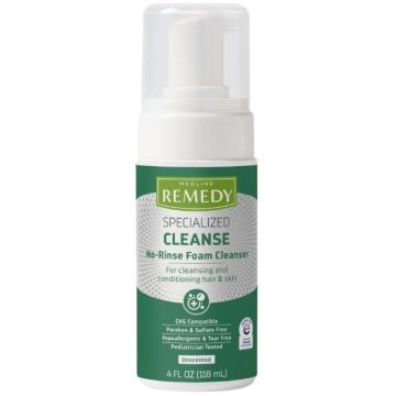 Medline Remedy Specialized Cleanse No-Rinse Foam Cleanser