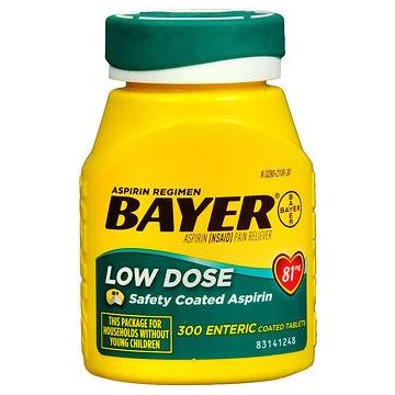 Bayer Low Dose Aspirin Tablets, 81 mg - Enteric Coated