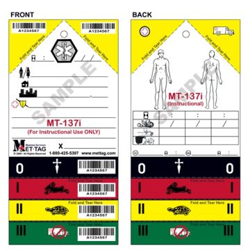 Triage Training Tag (MT-137i)