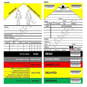 S.A.L.T. Medical Emergency Tag (MT-501)