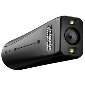 An image of the OrCam MyEye from the front with a good view of the lens.