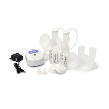 Ameda Mya Joy Double Electric Breast Pump - Portable With Manual Hand Pump