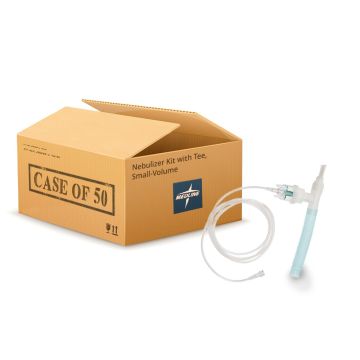 Case of 50 - Nebulizer Kit with Tee, Small-Volume, Mouthpiece, 6 Reservoir Tubes, 7 Foot Star-Lumen Tubing, Standard Connector