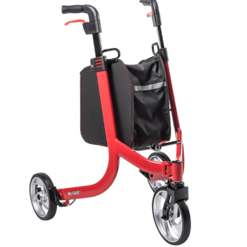 Nitro 3-wheel Rollator, Red