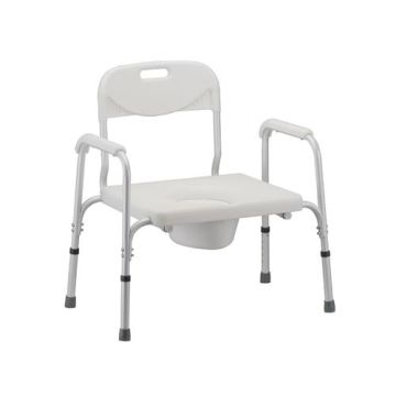 Heavy Duty Bedside Commode With Backrest, 8580