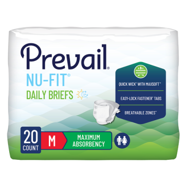 Prevail NU-FIT Daily Briefs, Size Medium