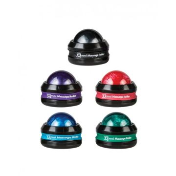 The standard-size Massage Rollers come in black, purple, red, blue, and green.