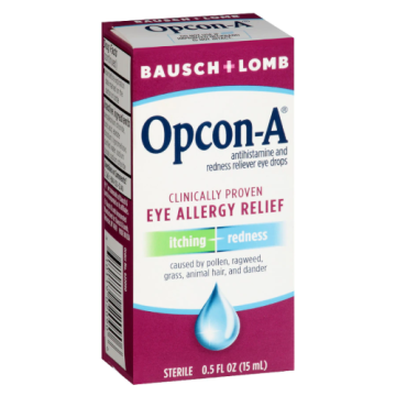 Opcon-A Allergy Relief Eye Drops, 0.5 Fluid Ounce Bottle