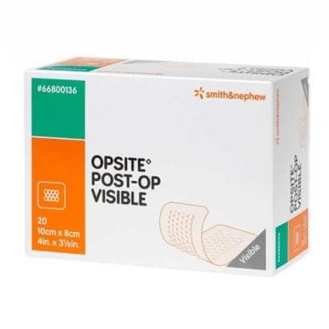 OpSite Post-Op Visible 4 x 3-1/8 Inch Absorbent Transparent Dressing 66800136
