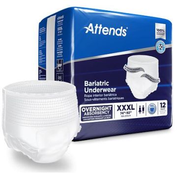 3XL, 74 - 92 Inch - Overnight Absorbency